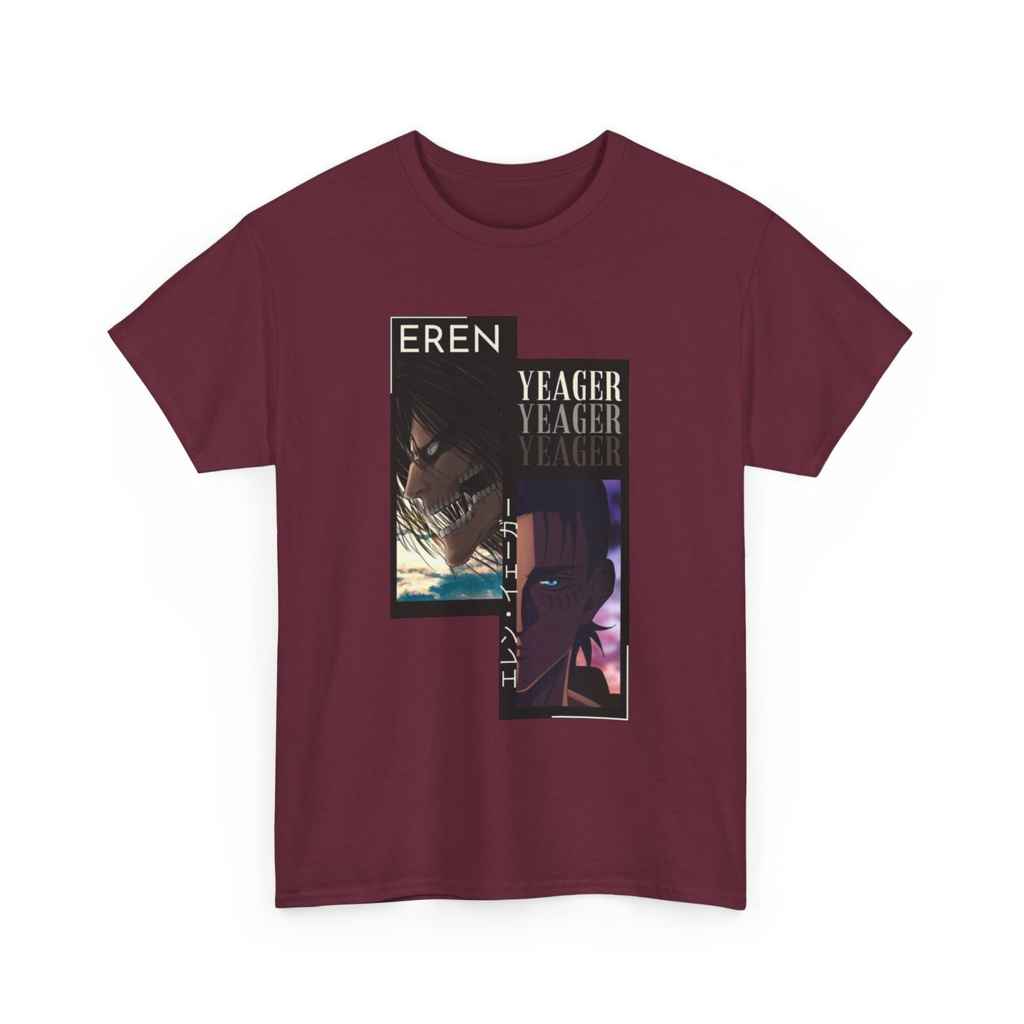 Eren Yeager T-Shirt – Unisex Attack on Titan Anime Tee Featuring Titan Shifter Power