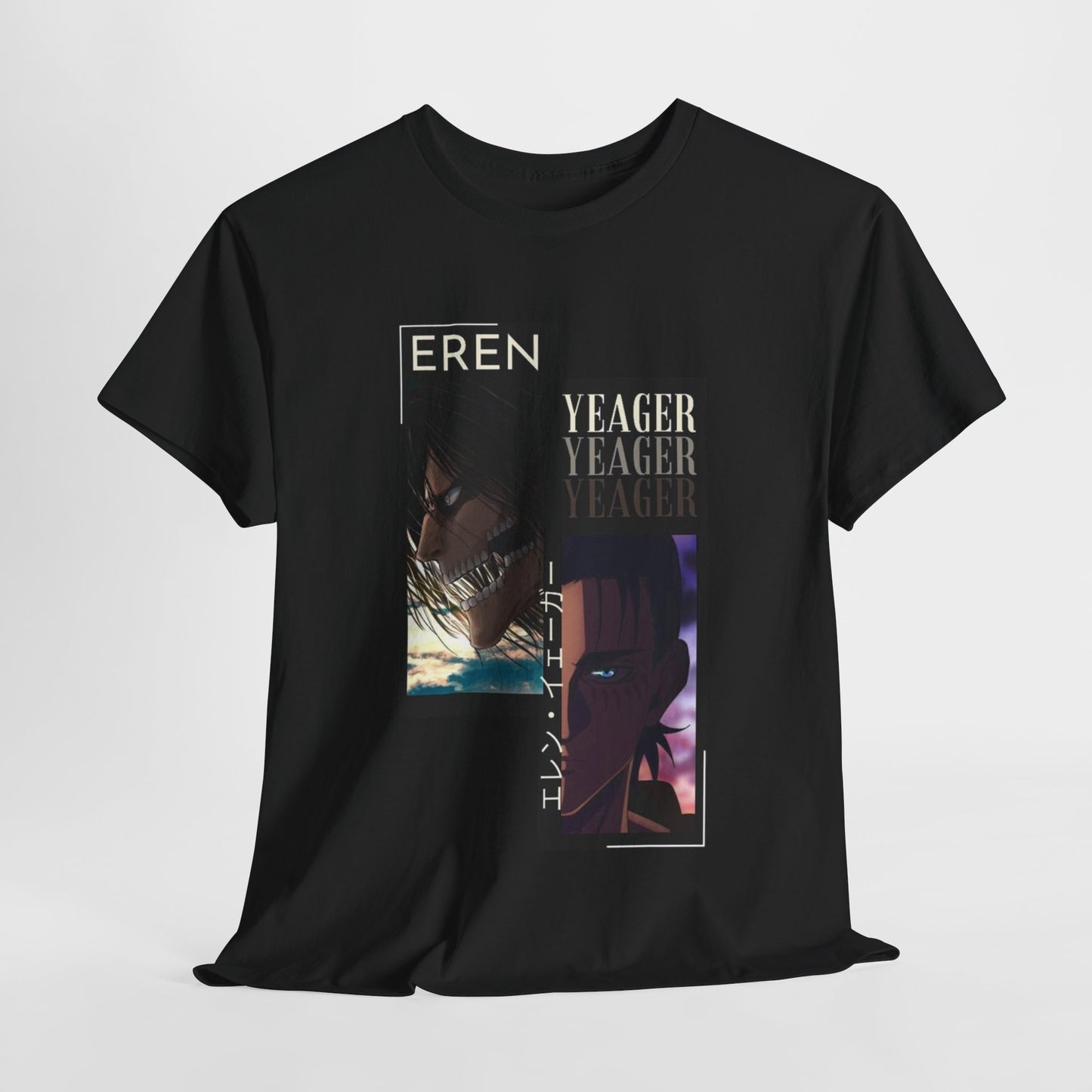 Eren Yeager T-Shirt – Unisex Attack on Titan Anime Tee Featuring Titan Shifter Power