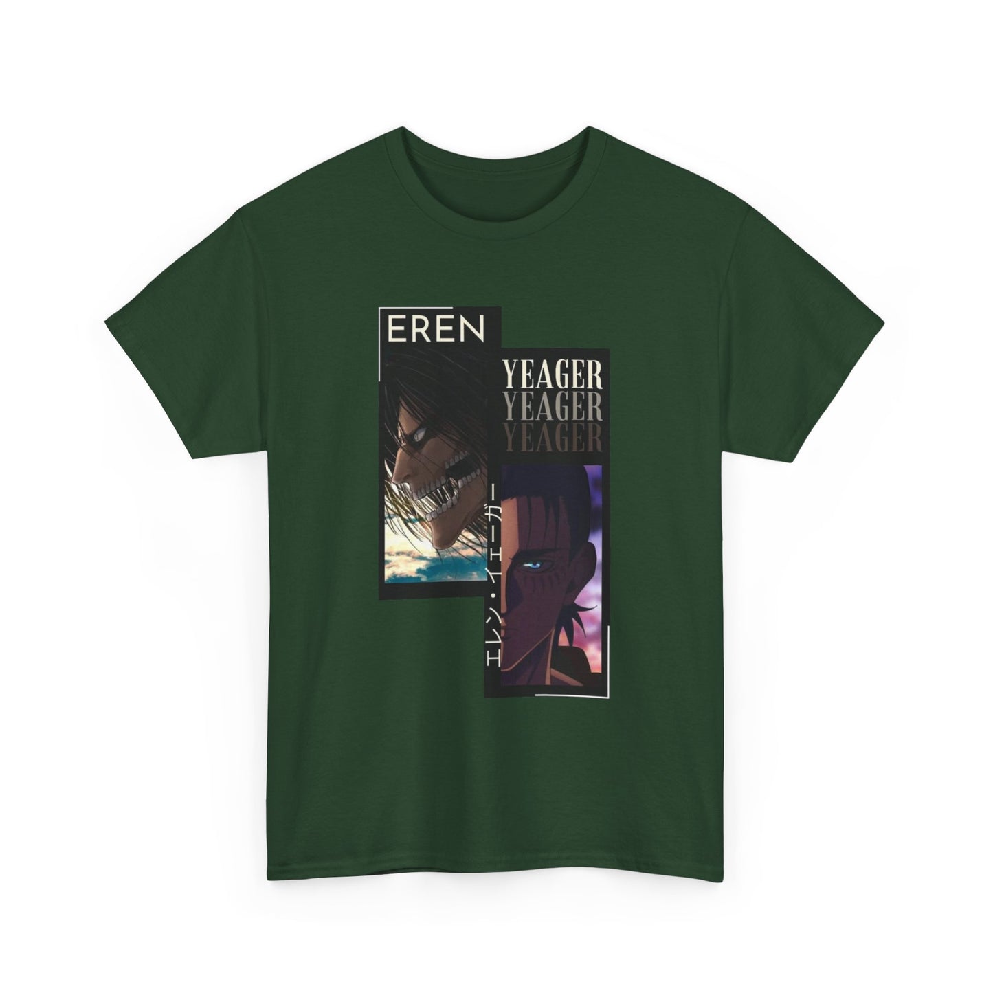 Eren Yeager T-Shirt – Unisex Attack on Titan Anime Tee Featuring Titan Shifter Power