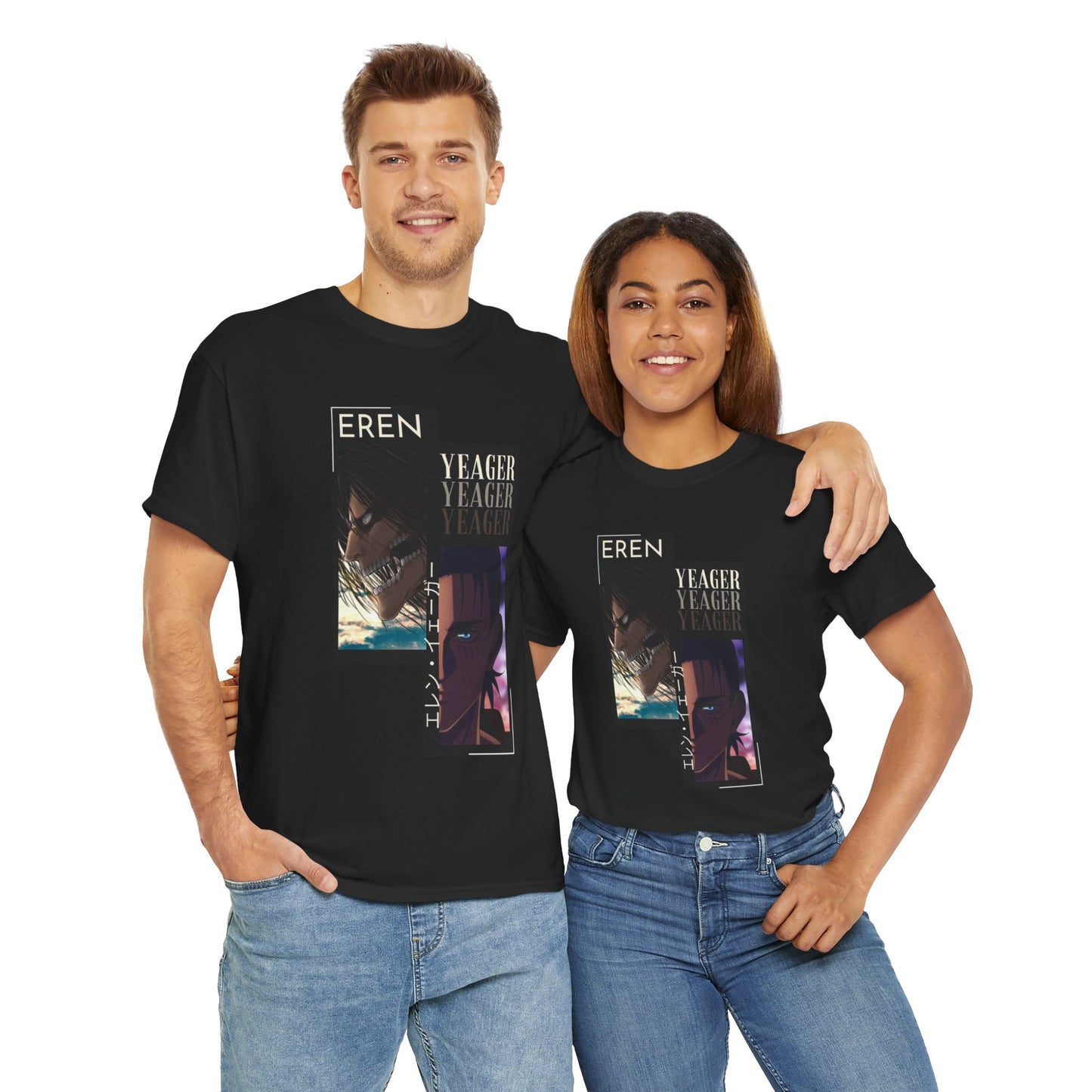 Eren Yeager T-Shirt – Unisex Attack on Titan Anime Tee Featuring Titan Shifter Power