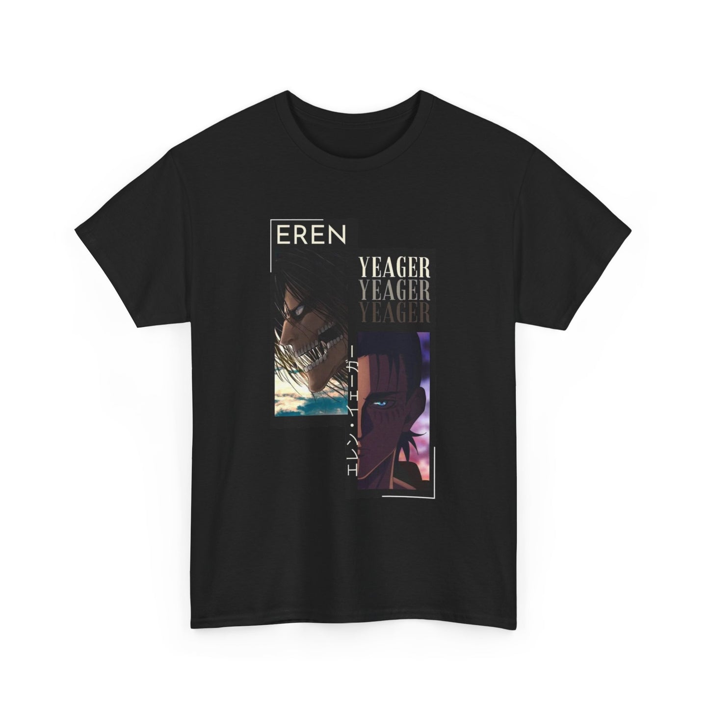 Eren Yeager T-Shirt – Unisex Attack on Titan Anime Tee Featuring Titan Shifter Power