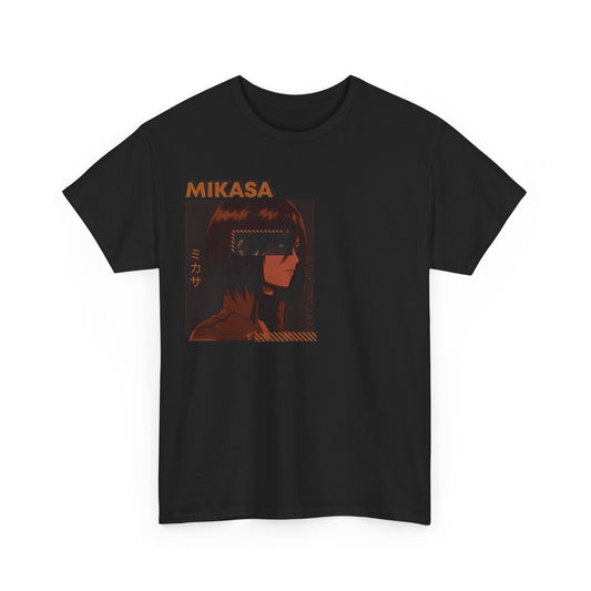 Mikasa Ackerman T-Shirt – Unisex Attack on Titan Anime Tee Featuring Survey Corps Warrior